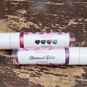 AMINNAH Mermaid Kisses Lip Gloss - Pink & Purple